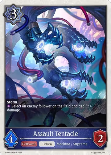 Assault Tentacle (BP17-T15EN), Convergent Destinies — Shadowverse card price