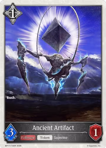 Ancient Artifact (BP17-T16EN), Convergent Destinies — Shadowverse card price