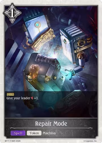 Repair Mode (BP17-T18EN), Convergent Destinies — Shadowverse card price