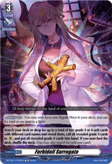 Forbidoll Surrogate (DZ-SS14/018EN), DZ-SS14: Dragonic Overlord Start Deck — Vanguard card price