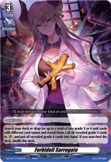 Forbidoll Surrogate (TDR) (DZ-SS14/018EN-R), DZ-SS14: Dragonic Overlord Start Deck — Vanguard card price