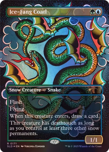 Ice-Fang Coatl (0171) (Rainbow Foil) (171), Secret Lair Drop Series — Magic card price