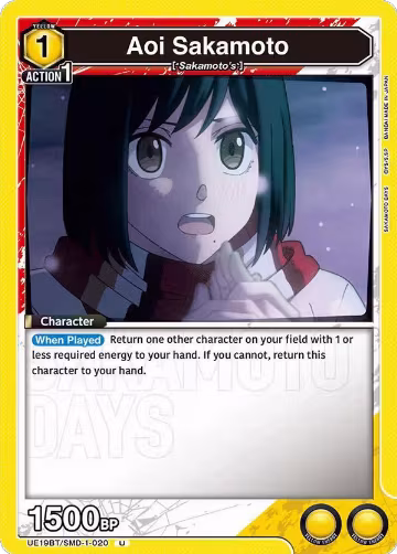 Aoi Sakamoto (020) (UE19BT/SMD-1-020), SAKAMOTO DAYS — Union Arena card price