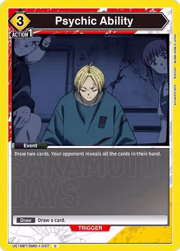 Psychic Ability (UE19BT/SMD-1-037), SAKAMOTO DAYS — Union Arena card price