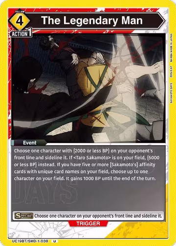 The Legendary Man (UE19BT/SMD-1-038), SAKAMOTO DAYS — Union Arena card price