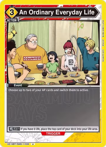 An Ordinary Everyday Life (UE19BT/SMD-1-039), SAKAMOTO DAYS — Union Arena card price
