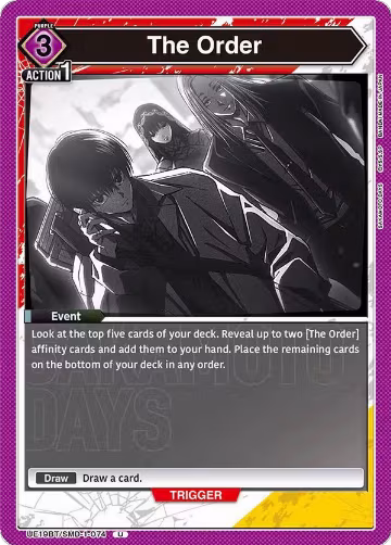 The Order (UE19BT/SMD-1-074), SAKAMOTO DAYS — Union Arena card price