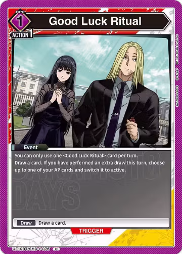 Good Luck Ritual (UE19BT/SMD-1-076), SAKAMOTO DAYS — Union Arena card price