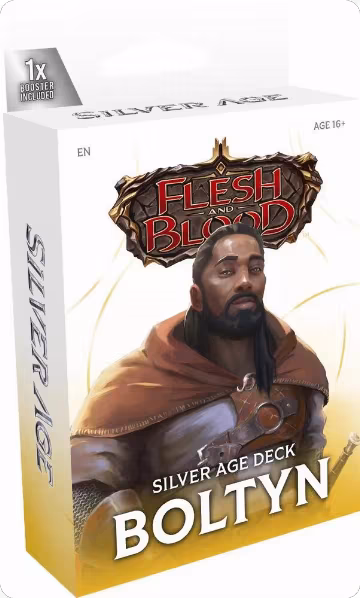 Silver Age Chapter 3 Deck - Boltyn (Light Warrior), Silver Age Chapter 3 — Flesh & Blood sealed product price