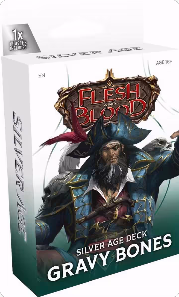Silver Age Chapter 3 Deck - Gravy Bones (Pirate Necromancer), Silver Age Chapter 3 — Flesh & Blood sealed product price