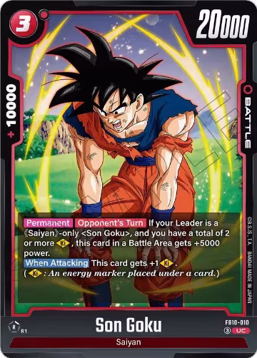 Son Goku - FB10-010 (FB10-010), Cross Force — DB Fusion card price