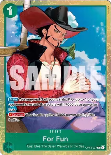 For Fun (Premium Card Collection -Best Selection Vol. 6-) (OP14-037), One Piece Promotion Cards — One Piece card price