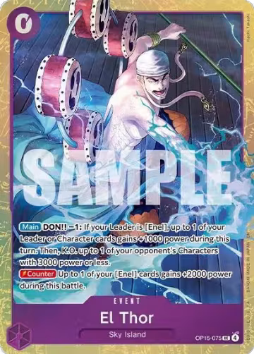 El Thor (Premium Card Collection -Best Selection Vol. 6-) (OP15-075), One Piece Promotion Cards — One Piece card price