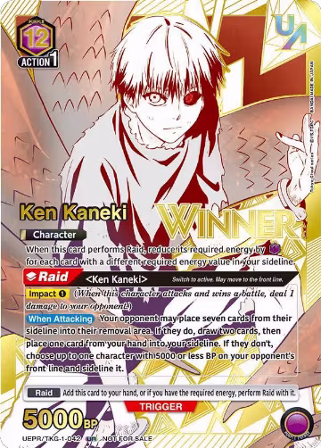 Ken Kaneki (042) (UR) (Winner) (UEPR/TKG-1-042), Union Arena Promotion Cards — Union Arena card price