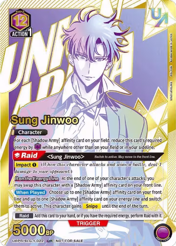 Sung Jinwoo (022) (UR) (UEPR/SLG-1-022), Union Arena Promotion Cards — Union Arena card price