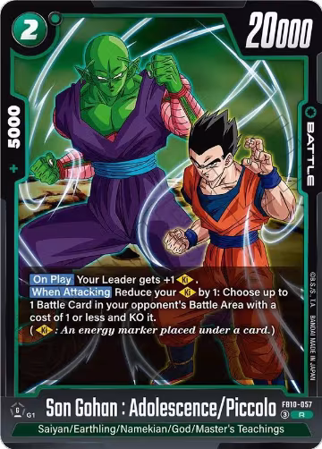 Son Gohan : Adolescence/Piccolo (FB10-057), Cross Force — DB Fusion card price