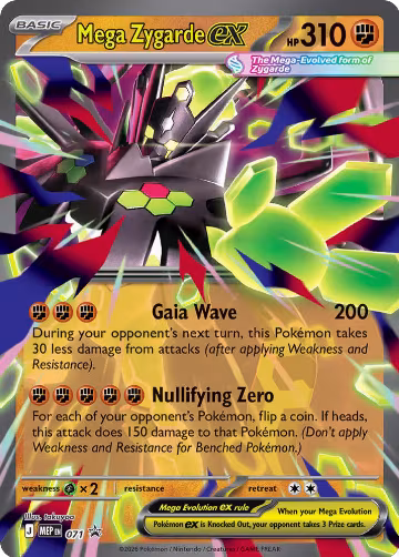 Mega Zygarde ex - 071 (071), Mega Evolution Promo — Pokémon card price