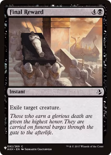 Final Reward (92), The List Reprints — Magic card price