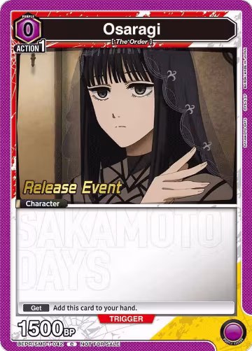 Osaragi (042) (UE19BT/SMD-1-042), SAKAMOTO DAYS Release Event Cards — Union Arena card price