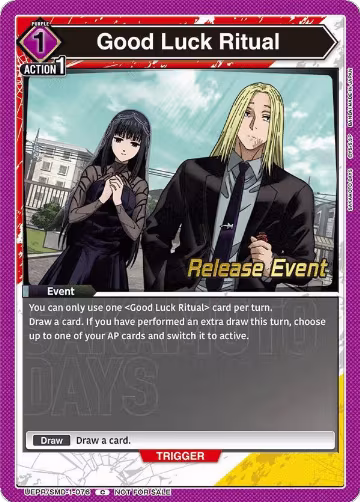 Good Luck Ritual (UE19BT/SMD-1-076), SAKAMOTO DAYS Release Event Cards — Union Arena card price
