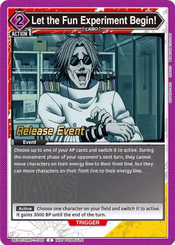 Let the Fun Experiment Begin! (UE19BT/SMD-1-080), SAKAMOTO DAYS Release Event Cards — Union Arena card price