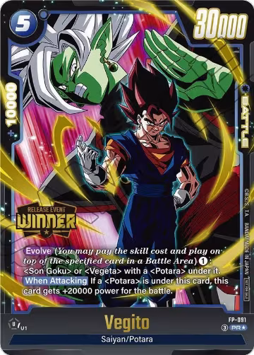 Vegito - FP-091 (Release Event Winner) (FP-091), Fusion World Promotion Cards and Packs — DB Fusion card price