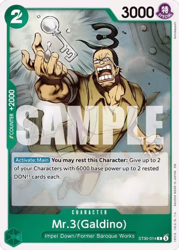 Mr.3(Galdino) (ST30-014), ST-30: Starter Deck 30 EX Luffy & Ace — One Piece card price