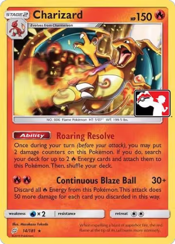 Charizard (Library Exclusive) (14/181), Miscellaneous Cards & Products — Pokémon card price