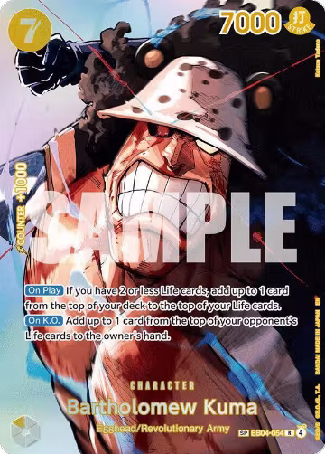 Bartholomew Kuma (SP) (EB04-054), The Time of Battle — One Piece card price