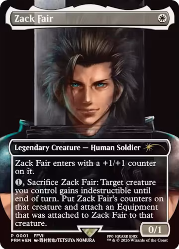 Zack Fair (1), Media Promos — Magic card price