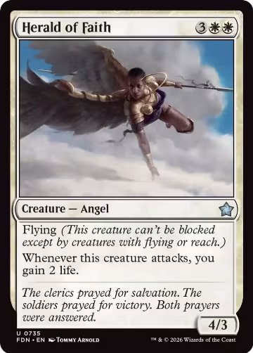 Herald of Faith (0735) (735), Foundations — Magic card price