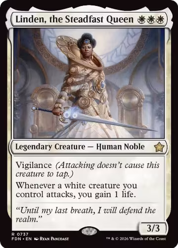 Linden, the Steadfast Queen (0737) (737), Foundations — Magic card price
