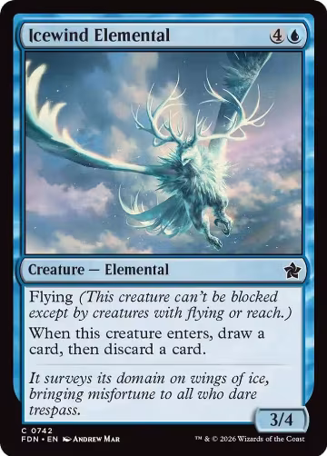 Icewind Elemental (0742) (742), Foundations — Magic card price