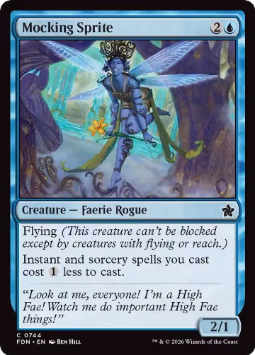 Mocking Sprite (0744) (744), Foundations — Magic card price