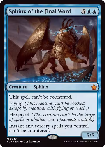 Sphinx of the Final Word (0747) (747), Foundations — Magic card price
