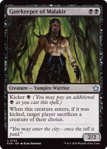 Gatekeeper of Malakir (0752) (752), Foundations — Magic card price