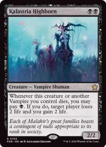 Kalastria Highborn (0753) (753), Foundations — Magic card price