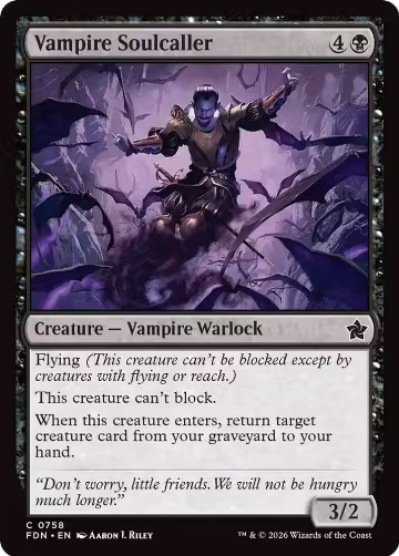 Vampire Soulcaller (0758) (758), Foundations — Magic card price