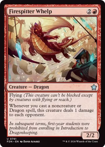 Firespitter Whelp (0761) (761), Foundations — Magic card price