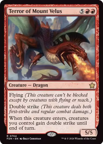 Terror of Mount Velus (0764) (764), Foundations — Magic card price