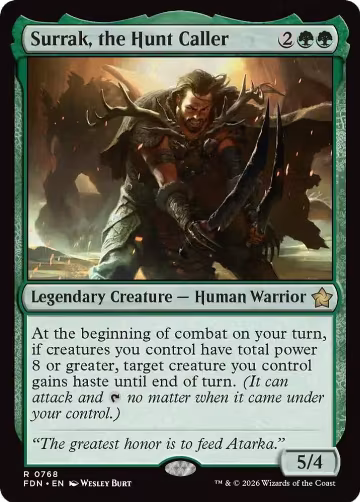 Surrak, the Hunt Caller (0768) (768), Foundations — Magic card price