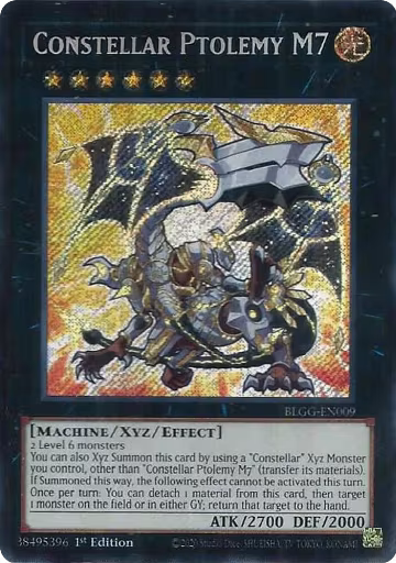 Constellar Ptolemy M7 (BLGG-EN009), Battles of Legend: Glorious Gallery — Yu-Gi-Oh! card price