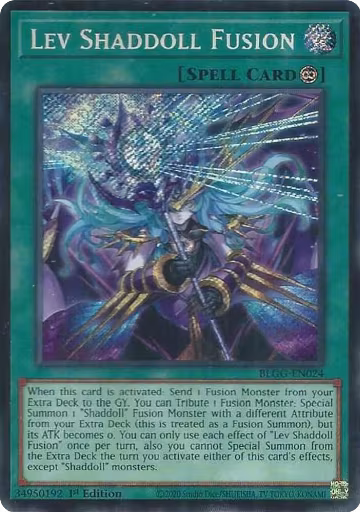 Lev Shaddoll Fusion (BLGG-EN024), Battles of Legend: Glorious Gallery — Yu-Gi-Oh! card price