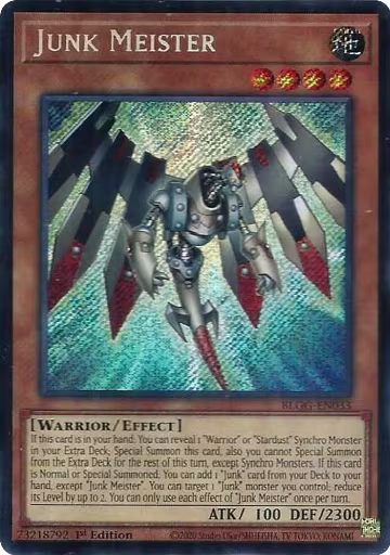 Junk Meister (BLGG-EN033), Battles of Legend: Glorious Gallery — Yu-Gi-Oh! card price