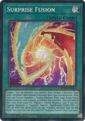 Surprise Fusion (BLGG-EN041), Battles of Legend: Glorious Gallery — Yu-Gi-Oh! card price