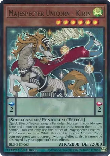 Majespecter Unicorn - Kirin (BLGG-EN065), Battles of Legend: Glorious Gallery — Yu-Gi-Oh! card price