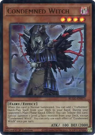 Condemned Witch (BLGG-EN071), Battles of Legend: Glorious Gallery — Yu-Gi-Oh! card price