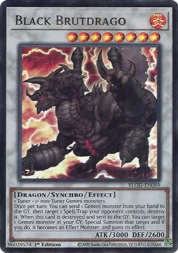 Black Brutdrago (BLGG-EN089), Battles of Legend: Glorious Gallery — Yu-Gi-Oh! card price
