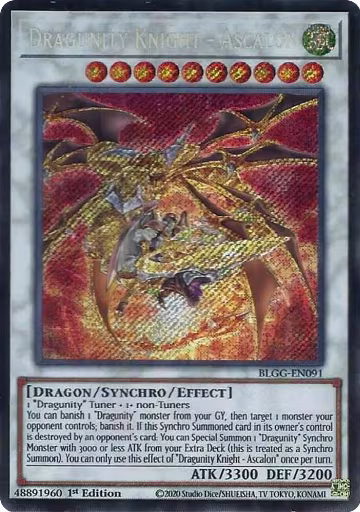 Dragunity Knight - Ascalon (BLGG-EN091), Battles of Legend: Glorious Gallery — Yu-Gi-Oh! card price