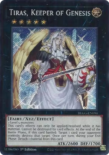 Tiras, Keeper of Genesis (BLGG-EN094), Battles of Legend: Glorious Gallery — Yu-Gi-Oh! card price